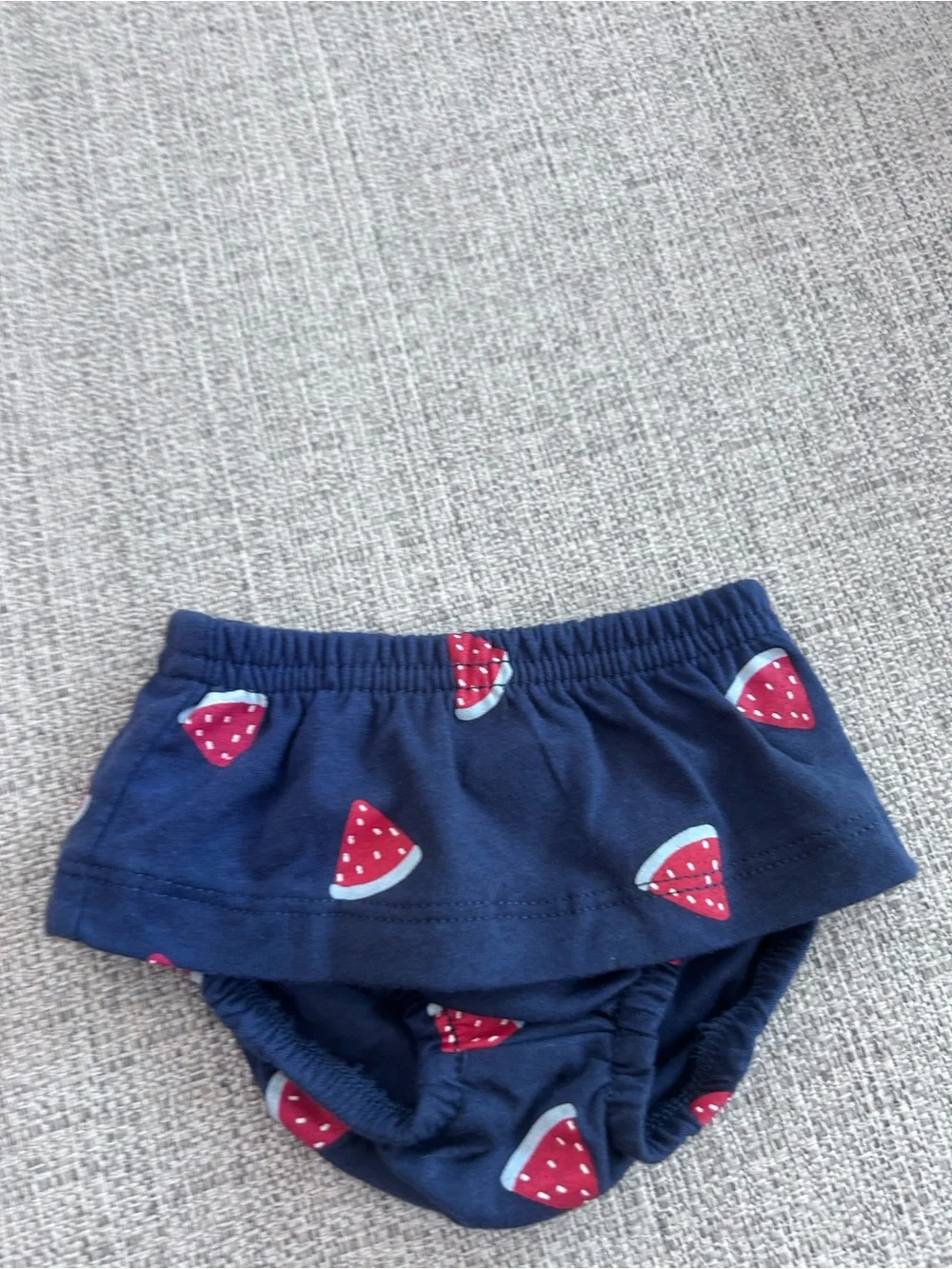 Carter's Red Tank Bodysuit with Navy Watermelon Ruffle Bloomers Size Newborn NWT